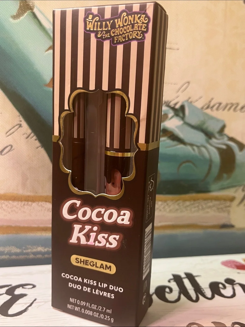 Willy Wonka Cocoa Kiss Lip Duo - Sheglam - Brown